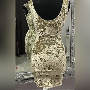 Vintage 90s Crushed Velvet Bodycon Dress